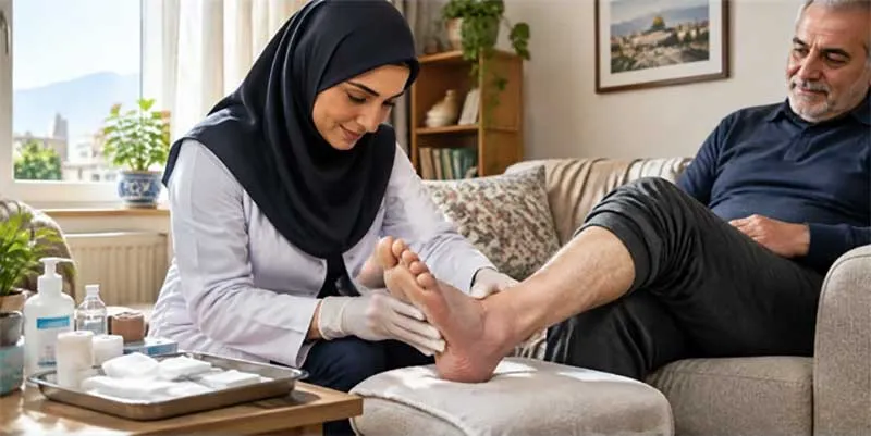جلوگیری از قطع پای دیابتی